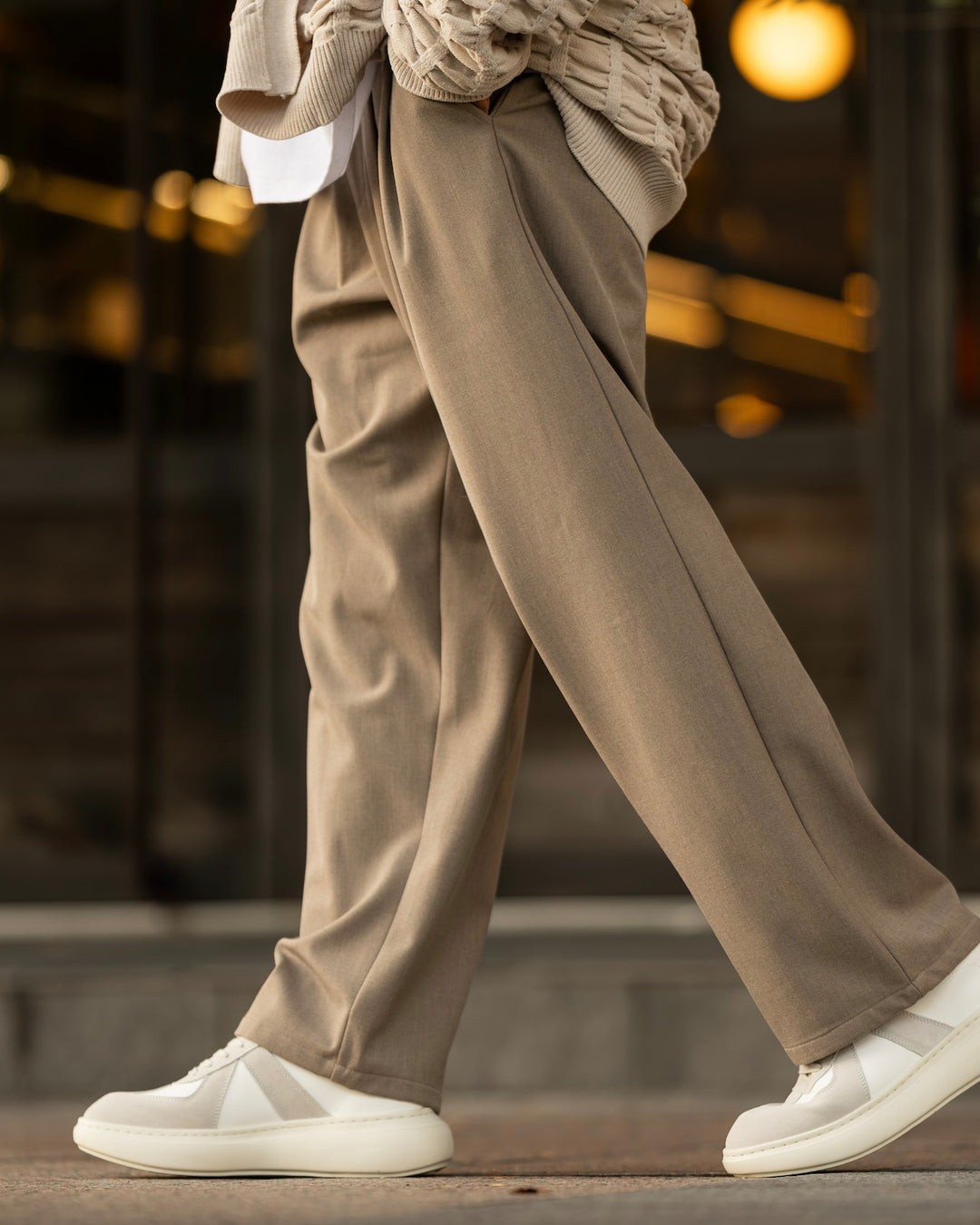 Slacks Fabric Straight Pants［2542amy-5］ストレートパンツ